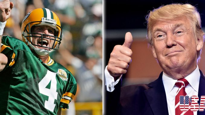 brett favre 1 trump thumb usa